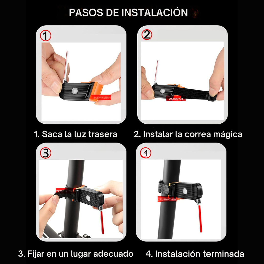 Luz trasera con iluminación en cascada
