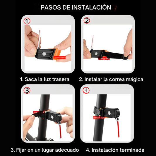 Luz trasera con iluminación en cascada