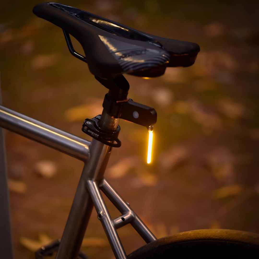 Luz trasera de bicicleta con iluminación en cascada